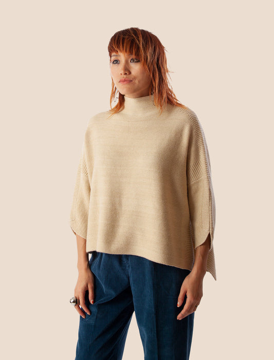 Bohemian Antique White Sweater