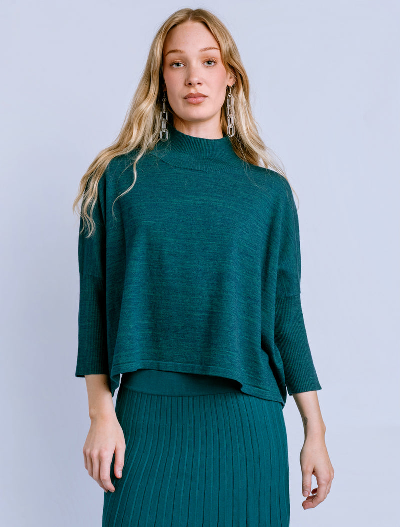 Ortho Heather Teal Sweater