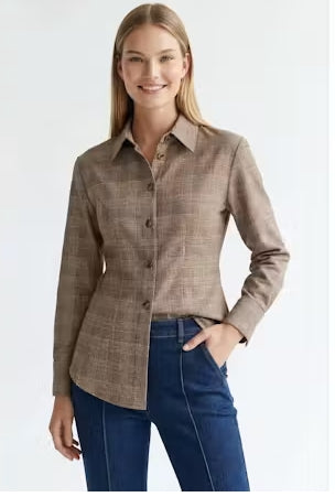 Kaitlyn Plaid Top