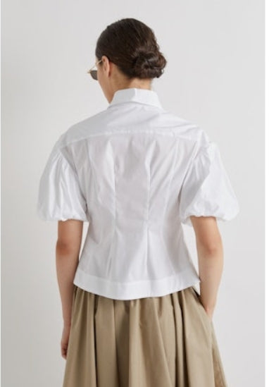 Marie White Poplin Shirt