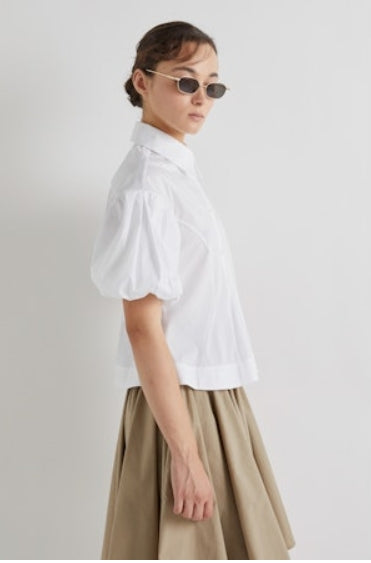 Marie White Poplin Shirt