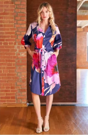 Midi Clementine Flower Dress