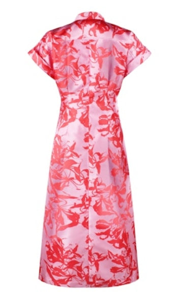 Long Rocky Jacquard Floral Dress