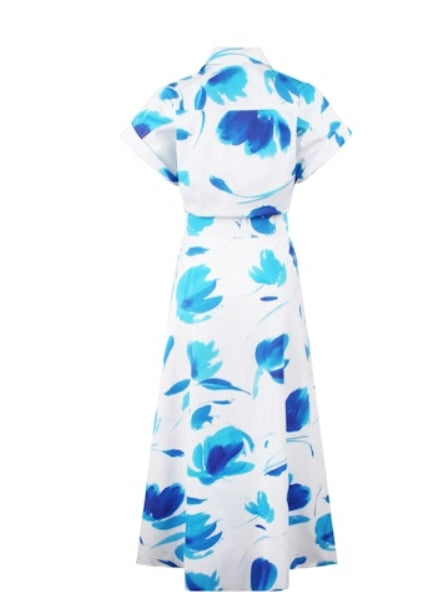 Long Chantal Tulip Print Dress