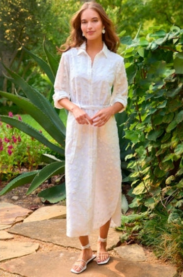 Long Alex Shirtdress 3D Flowers