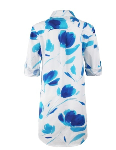 Alex Tulip Print Shirtdress