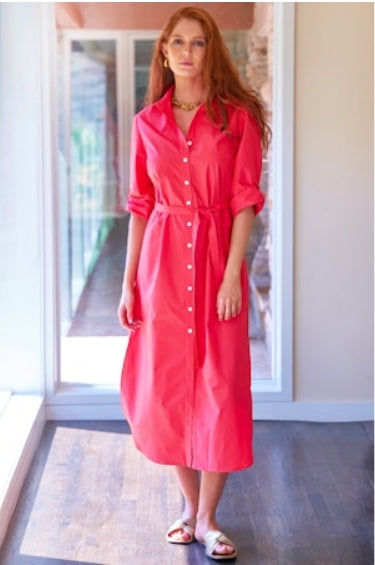 Alex Coral Shirtdress