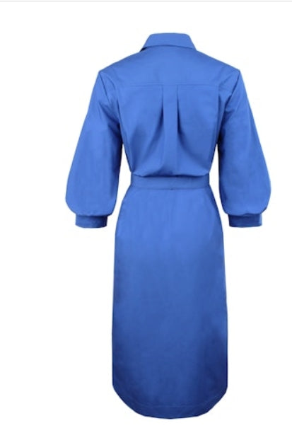 Clementine Royal Blue Midi Dress