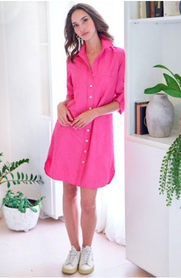 ALEX TEXTURED SHIRTDRESS