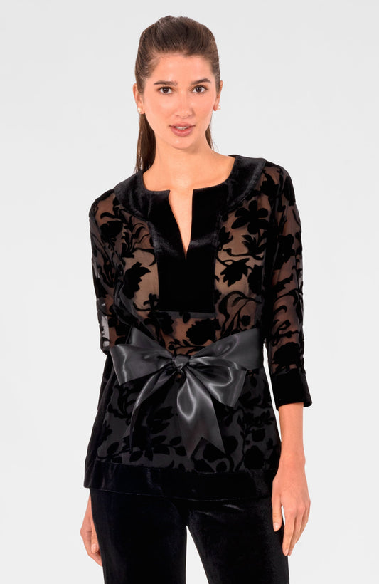 Floral Velvet Tunic