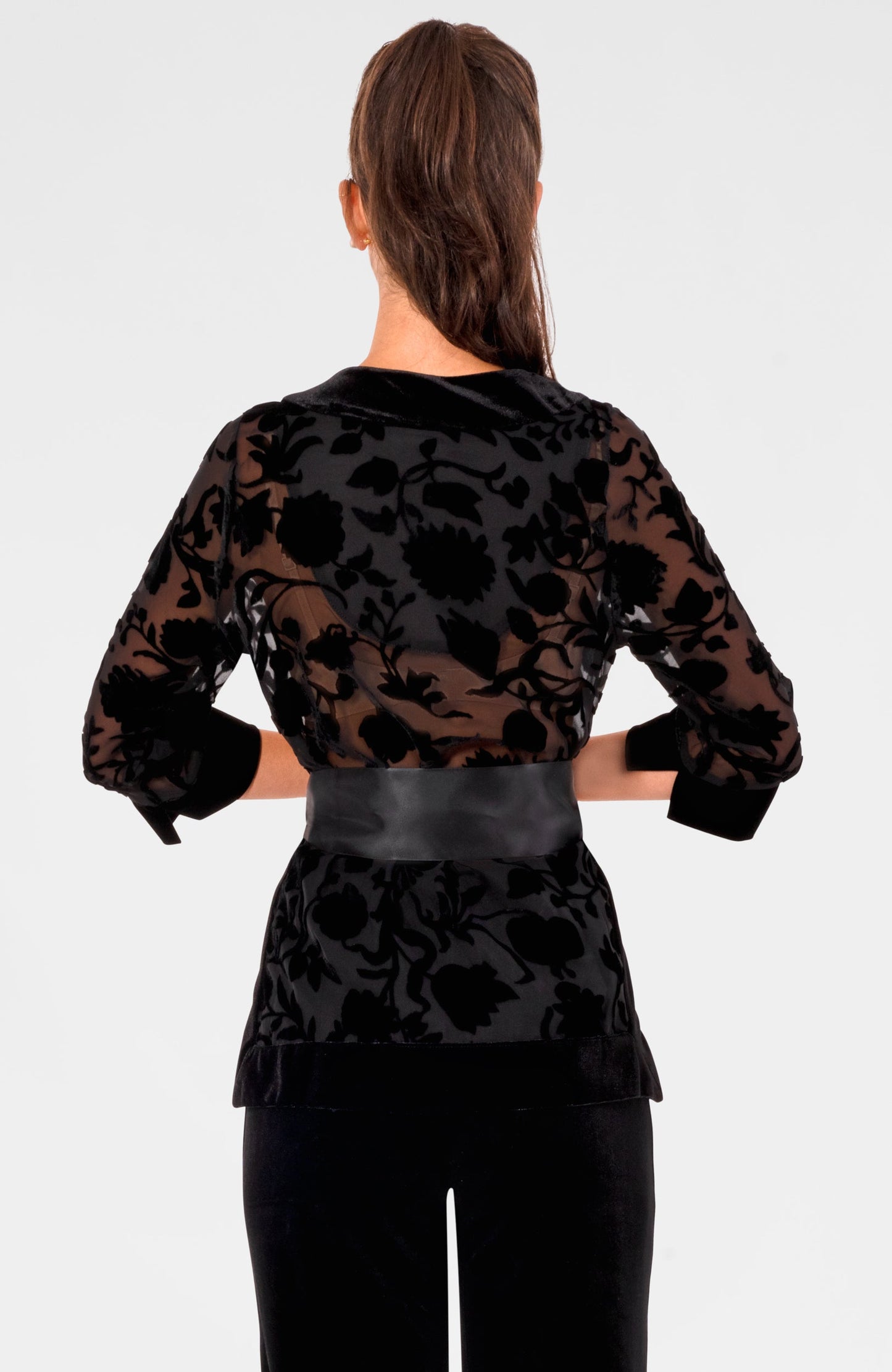 Floral Velvet Tunic