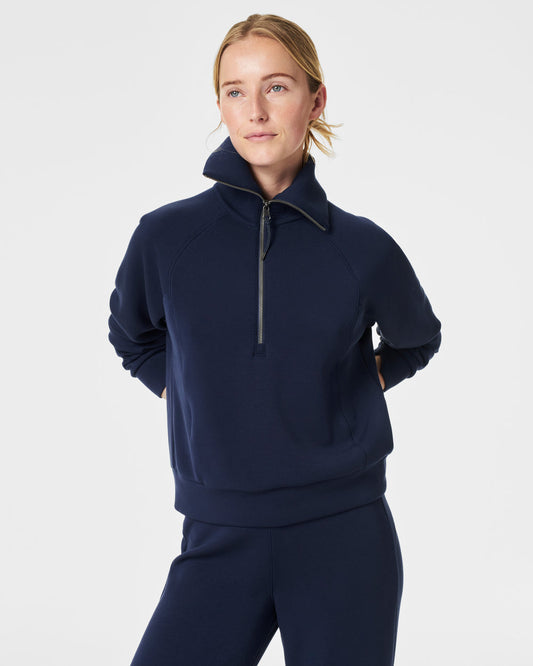 Spanx AirEssentilas Half Zip Top