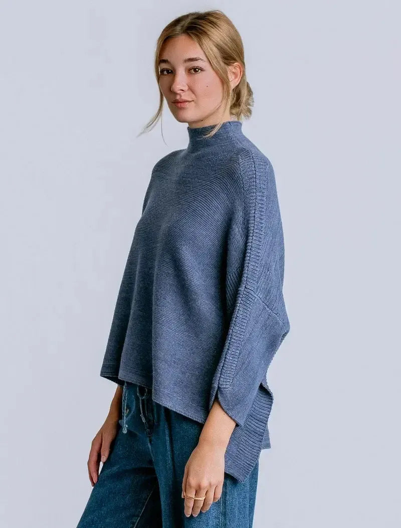 Bohemian Heather Blue Sweater