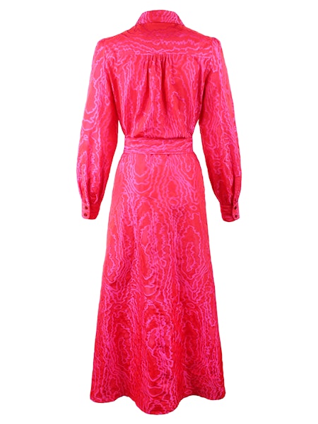 Carrie Pink Jacquard Dress