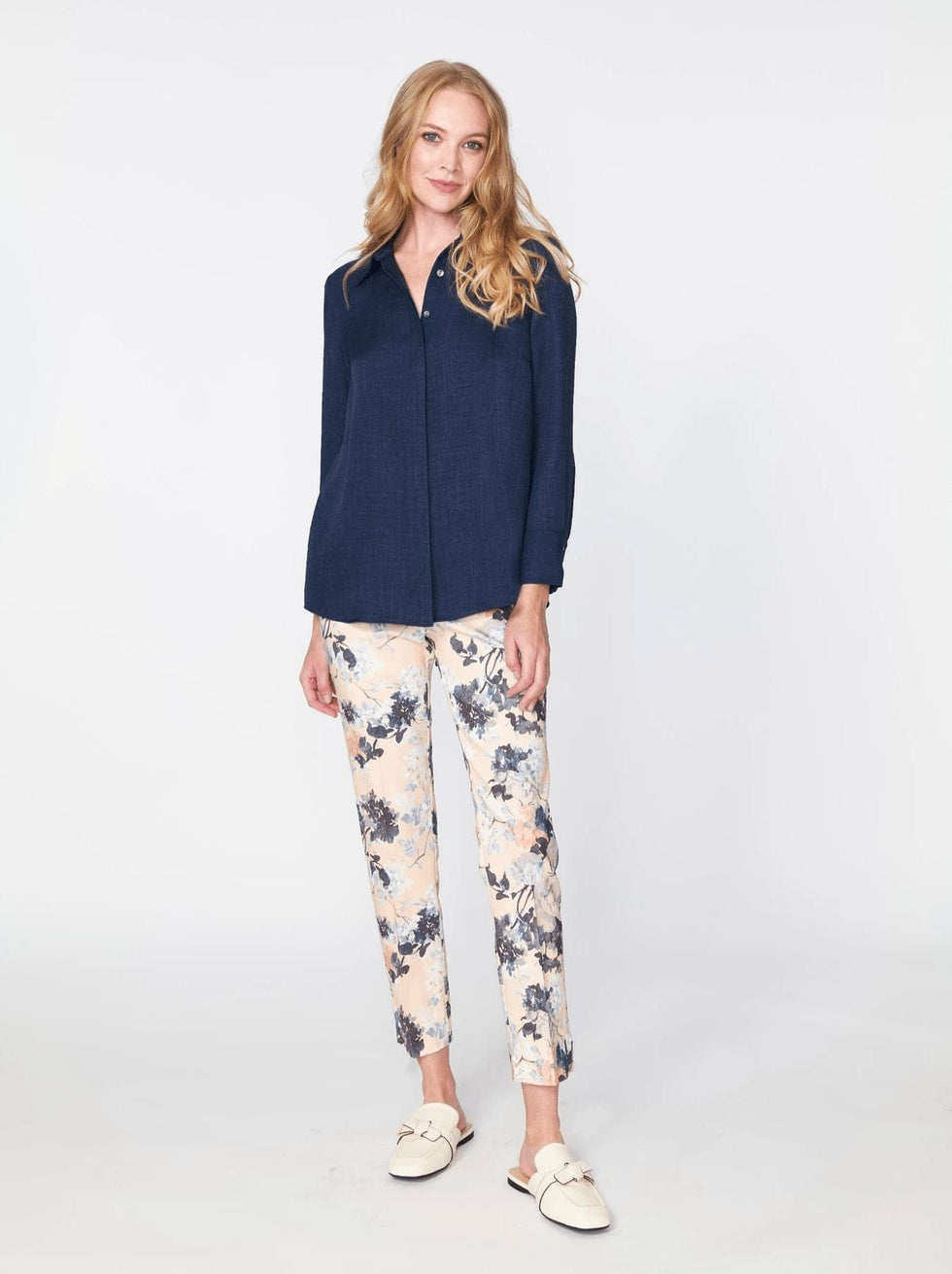 Tissue Crepe Pleat Back Shirt