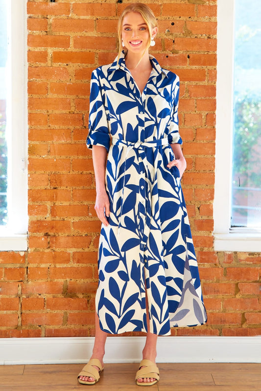 Long Alex Branching Out Shirtdress