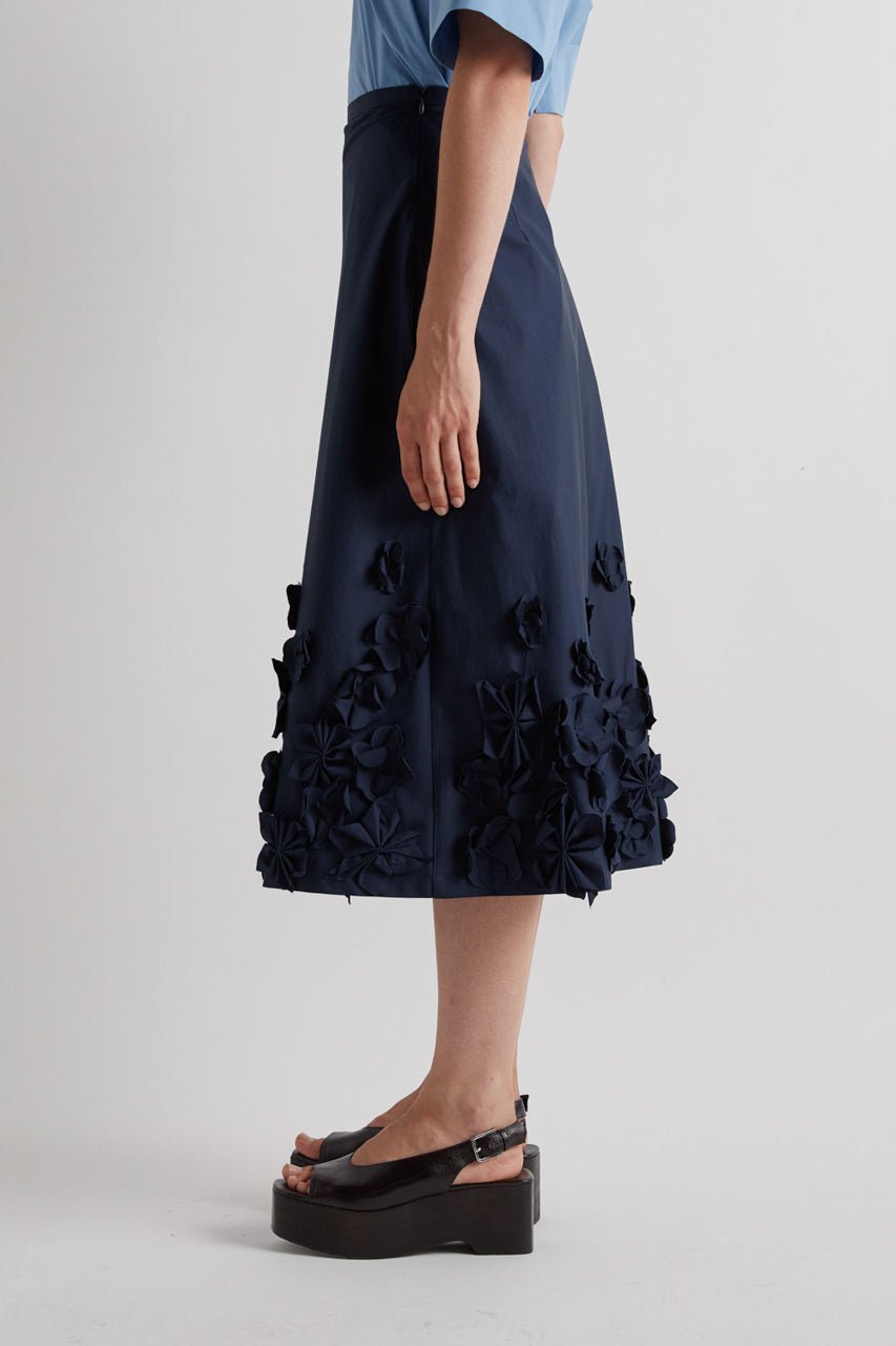 Mia Floral Navy Skirt