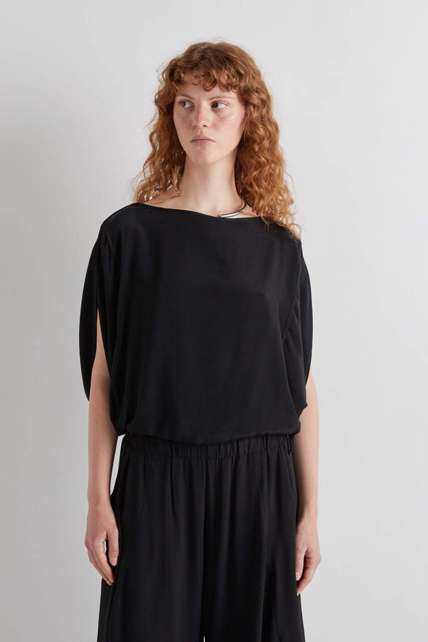 Eva Navy Blouse