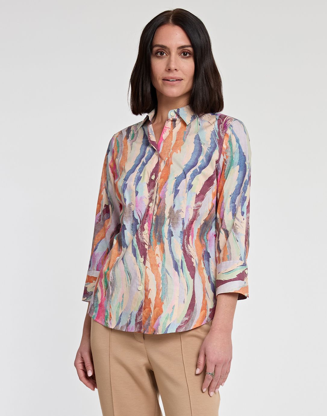 Hinson Wu Diane Shirt in Brushstroke